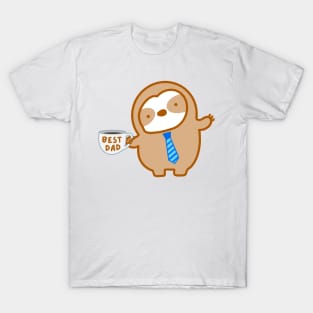 Cute Happy Father’s Day Best Dad Sloth T-Shirt